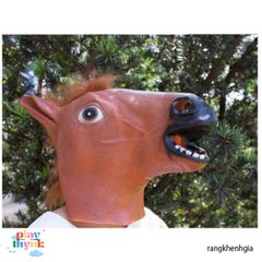 Mặt Nạ Ngựa Cosplay Halloween - Đạo Cụ Thời Trang Silicone Độc Đáo, Phụ Kiện Tiệc Hóa Trang Cho Người Lớn và Trẻ Em