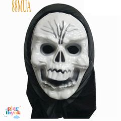 Mặt Nạ Halloween Scream US04052 - Hóa Trang Đen Trắng Cho Lễ Hội, Thể Hiện Phong Cách Sát Nhân Giấu Mặt