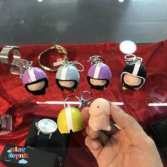 Móc Khóa Bé Ciu Silicone Đeo Mũ Bảo Hiểm - Phụ Kiện Dễ Thương Trang Trí Chìa Khóa, Túi Xách