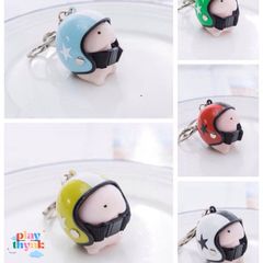 Móc Khóa Dễ Thương Hình Bé Ciu Đội Nón Gudetama - Phụ Kiện Thời Trang Đáng Yêu Cho Fan Anime