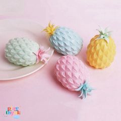 Quả Dứa Xoa Bóp Kawaii - Đồ Chơi Giải Tỏa Stress, Quà Tặng Hài Hước, Squeeze Toy Màu Sắc Tươi Sáng 11x8cm