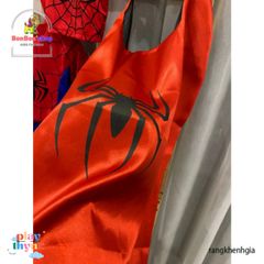 Bộ Đồ Siêu Nhân Nhện Cho Bé - Trang Phục Hóa Trang Siêu Anh Hùng Với Tà Bay, Mũ Chùm Đầu & Mặt Nạ, Dành Cho Trẻ Từ 11-33kg