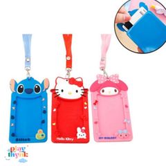 Dây Đeo Thẻ Hình Thú Doremon, Minion, Thỏ, Gấu, Mèo - Phụ Kiện Văn Phòng Học Sinh, Sinh Viên Chất Liệu Silicon Tươi Sáng
