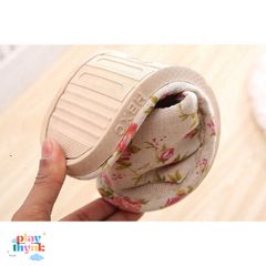 Dép Vải Đi Trong Nhà Hoa Hồng DV.02 - Phong Cách Hàn Quốc Độc Đáo, Êm Ái, Chống Trơn Trượt, Nhiều Kích Cỡ Cho Nam Nữ