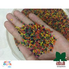 Hạt Thủy Tinh Nở - Nguyên Liệu Trồng Cây và Làm Slime Độc Đáo - Gói 100 Viên giá 4k9