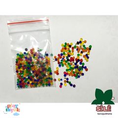 Hạt Thủy Tinh Nở - Nguyên Liệu Trồng Cây và Làm Slime Độc Đáo - Gói 100 Viên giá 4k9