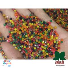 Hạt Thủy Tinh Nở - Nguyên Liệu Trồng Cây và Làm Slime Độc Đáo - Gói 100 Viên giá 4k9