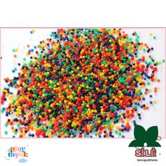 Hạt Thủy Tinh Nở - Nguyên Liệu Trồng Cây và Làm Slime Độc Đáo - Gói 100 Viên giá 4k9