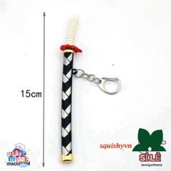 Móc Khóa Kim Loại Katana Zoro One Piece - Mô Hình Kiếm Nhật An Toàn, Quà Tặng Thú Vị cho Fan Anime