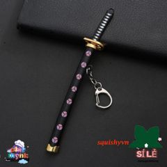 Móc Khóa Kim Loại Katana Zoro One Piece - Mô Hình Kiếm Nhật An Toàn, Quà Tặng Thú Vị cho Fan Anime