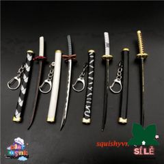 Móc Khóa Kim Loại Katana Zoro One Piece - Mô Hình Kiếm Nhật An Toàn, Quà Tặng Thú Vị cho Fan Anime