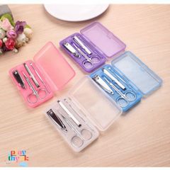 Bộ dụng cụ chăm sóc móng 4 món tiện lợi - Hộp gọn nhẹ 10x5x2cm, quà tặng hoàn hảo cho tín đồ làm đẹp từ shop gudetama!