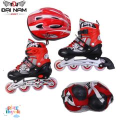 Giày Patin Trẻ Em Longfeng 906 với Bánh Phát Sáng và Bộ Bảo Hộ An Toàn - Giày Trượt Thể Thao cho Bé Yêu, Phù Hợp cho Tất Cả Lứa Tuổi