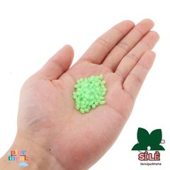 Bộ 100 Viên Cườm Phát Quang Hình Oval - Hạt Câu Cá Lý Tưởng Cho Câu Đêm, Kích Thước 5x8mm, Dụ Cá Hiệu Quả