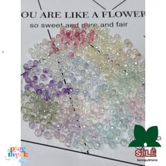 Hạt Bánh Cam Thủy Tinh 6mm Nhiều Màu - Phụ Kiện Trang Sức DIY Vòng Tay, Dây Chuyền, Cài Tóc Sang Trọng