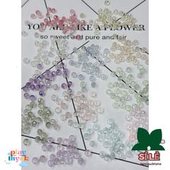 Hạt Bánh Cam Thủy Tinh 6mm Nhiều Màu - Phụ Kiện Trang Sức DIY Vòng Tay, Dây Chuyền, Cài Tóc Sang Trọng