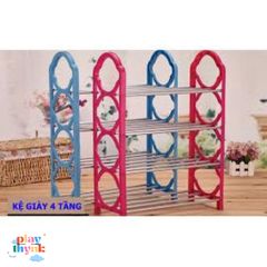Kệ Giày Dép 4 Tầng Inox Cao Cấp - Thiết Kế Sang Trọng, Tiết Kiệm Không Gian, Phù Hợp Với Mọi Nội Thất