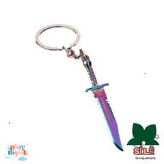 Móc Khóa Kim Loại Titan CS:GO - Hình Dáng Dao Bayonet, Falchion, Karambit, Bowie Zoro One Piece - Quà Tặng Game Thủ