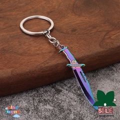 Móc Khóa Kim Loại Titan CS:GO - Hình Dáng Dao Bayonet, Falchion, Karambit, Bowie Zoro One Piece - Quà Tặng Game Thủ