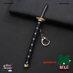 Móc Khóa Kiếm Katana Kim Loại Zoro One Piece - Quà Tặng Fan Anime, Đồ Chơi Sưu Tầm Nhật Bản, An Toàn & Thời Thượng