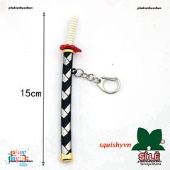 Móc Khóa Kiếm Katana Kim Loại Zoro One Piece - Quà Tặng Fan Anime, Đồ Chơi Sưu Tầm Nhật Bản, An Toàn & Thời Thượng