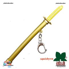 Móc Khóa Kiếm Katana Kim Loại Zoro One Piece - Quà Tặng Fan Anime, Đồ Chơi Sưu Tầm Nhật Bản, An Toàn & Thời Thượng
