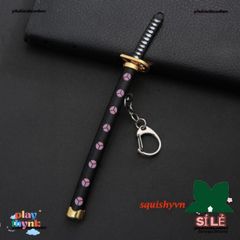 Móc Khóa Kiếm Katana Kim Loại Zoro One Piece - Quà Tặng Fan Anime, Đồ Chơi Sưu Tầm Nhật Bản, An Toàn & Thời Thượng