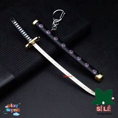 Móc Khóa Kiếm Katana Zoro One Piece - Phụ Kiện Thời Trang Anime Bằng Hợp Kim Không Gỉ 16cm, Quà Tặng Độc Đáo