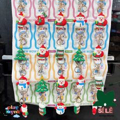 Móc Khóa Giáng Sinh Dễ Thương 10 Chiếc - Trang Trí Noel Siêu Xinh Ông Già Noel, Người Tuyết, Cây Thông, Quà Tặng Lễ Hội