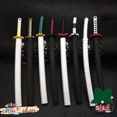 Móc Khóa Kiếm Katana Zoro Law One Piece Kim Loại Chống Gỉ 16cm - Phụ Kiện Anime Nhật Bản Độc Đáo, Quà Tặng Tuyệt Vời