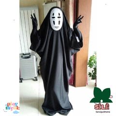 Trang phục Cosplay Vô Diện Kaonashi từ SPIRITED AWAY - Bộ đồ hóa trang cho trẻ em và người lớn kèm mặt nạ trắng