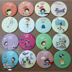 Bộ 100 Gương Mini Dễ Thương Gudetama - Kính Lúp Trang Điểm Đáng Yêu, Mix Mẫu Ngẫu Nhiên, Quà Tặng Thú Vị