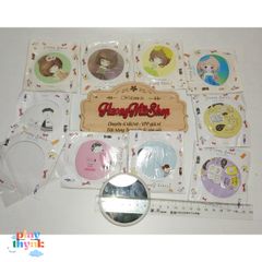 Bộ 100 Gương Mini Dễ Thương Gudetama - Kính Lúp Trang Điểm Đáng Yêu, Mix Mẫu Ngẫu Nhiên, Quà Tặng Thú Vị