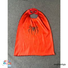 Áo choàng Siêu Nhân Nhện cho Trẻ Em - Kèm Mặt Nạ, Chất Liệu Nhẹ Nhàng, Phù Hợp Vui Chơi Trong Nhà và Ngoài Trời - BTB01