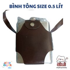 Bình Tông Inox CCCP Đựng Rượu Chất Lượng Cao Kèm Túi Da, Nhiều Kích Thước 0.25L-5L, Lý Tưởng Cho Du Lịch, Quà Tặng Nam Giới