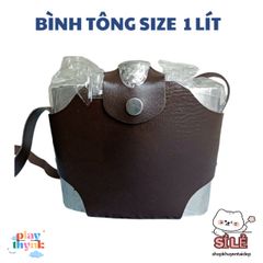 Bình Tông Inox CCCP Đựng Rượu Chất Lượng Cao Kèm Túi Da, Nhiều Kích Thước 0.25L-5L, Lý Tưởng Cho Du Lịch, Quà Tặng Nam Giới
