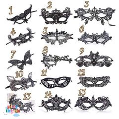 Mặt Nạ Hóa Trang Ren Độc Đáo Số 8 và 11 - Phụ Kiện Dạ Tiệc, Sinh Nhật, Halloween Tại Bansigudetama