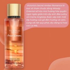 Xịt Thơm Toàn Thân Victoria's Secret Amber Romance 250ml - Hương Nước Hoa Quyến Rũ, Dưỡng Ẩm Da Tự Nhiên Chính Hãng