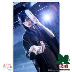 Bộ trang phục cosplay Vô Diện Kaonashi cho cả gia đình - Chất liệu cotton thoải mái, lý tưởng cho Halloween và tiệc hóa trang