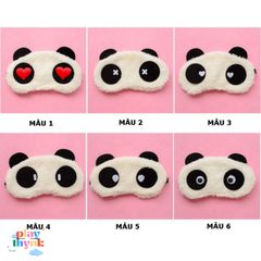 Khăn bịt mắt ngủ gấu trúc mềm mại - Thiết kế dễ thương, chống sáng cho giấc ngủ ngon từ shop Bansigudetama