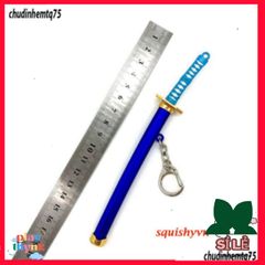 Móc Khóa Kim Loại Zoro Katana One Piece 15.5cm - Thép Không Gỉ An Toàn, Quà Tặng Fan Anime, Mô Hình Kiếm Độc Quyền