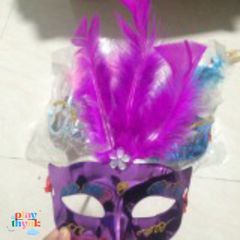 Mặt Nạ Pha Lê Lông Vũ Đầy Màu Sắc Cho Bé M351 - Phụ Kiện Hoá Trang Độc Đáo Dễ Thương