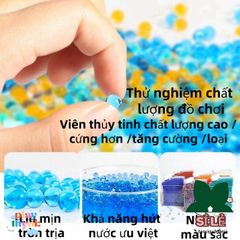 Hạt Nở Thủy Tinh 7mm An Toàn Cho Trẻ Em - Đa Màu, Thân Thiện Môi Trường, Thú Vị Để Chơi & Trang Trí
