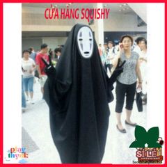 Bộ Cosplay Vô Diện Phong Cách Spirited Away - Gồm Mặt Nạ, Áo Body & Găng Tay, Size S-XL, Trang Phục Hóa Trang Halloween