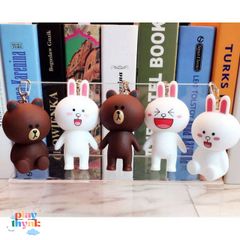 Móc Khóa Gấu Brown và Thỏ Cony Dễ Thương - Phụ Kiện Thời Trang Kute Từ Gudetama - Móc Khóa Để Bàn, Túi Xách, Chìa Khóa
