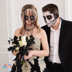 Mặt Nạ Kinh Dị Halloween - Phụ Kiện Cosplay Hề Đáng Sợ Cho Tiệc Halloween, Chơi Khăm Và Trang Trí Ma Quái