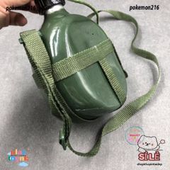 Bình đựng nước 3 Lít kiểu lính cổ điển - Bình tông nhôm chống gỉ, đồ dùng dã ngoại hoàn hảo cho chuyến đi phượt