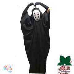 Bộ Trang Phục Vô Diện Cosplay Halloween - Áo Choàng, Mặt Nạ & Găng Tay - Set Hóa Trang Độc Đáo cho Fan Đam Mê Vô Diện