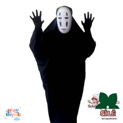 Bộ Trang Phục Vô Diện Cosplay Halloween - Áo Choàng, Mặt Nạ & Găng Tay - Set Hóa Trang Độc Đáo cho Fan Đam Mê Vô Diện