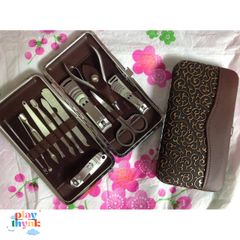 Bộ Dụng Cụ Làm Móng Cao Cấp 12 Món - Thiết Kế Sang Trọng Hàn Quốc - Dụng Cụ Chăm Sóc Cá Nhân Đầy Đủ